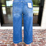 Vervet - High Rise Wide Trouser Style Jeans-420 Denim-VEVERT BY FLYING MONKEY-July & June Women's Fashion Boutique Located in San Antonio, Texas