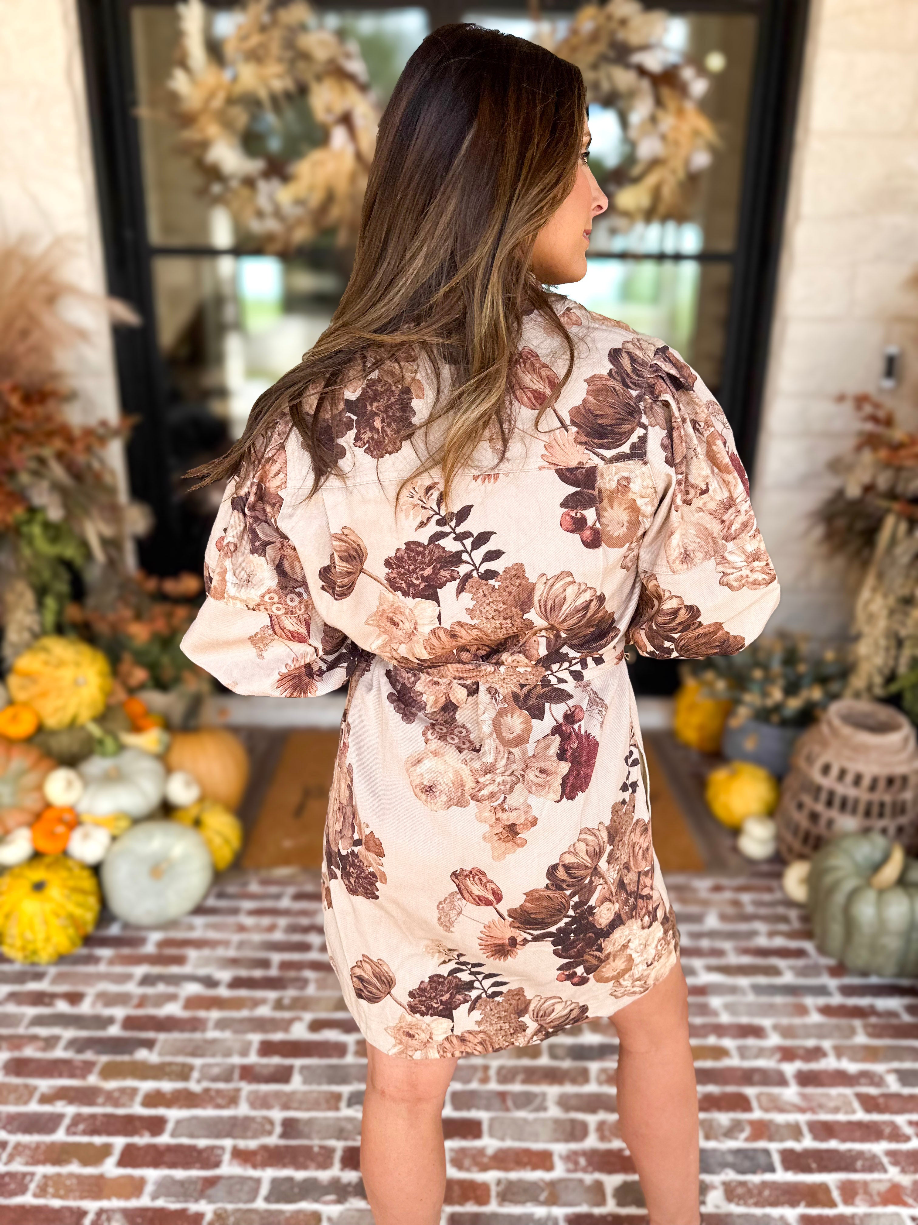 Vintage Floral Mini Dress-510 Mini-FATE-July & June Women's Fashion Boutique Located in San Antonio, Texas
