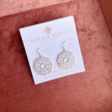 Natalie Wood - Gilded Mini Drop Earrings - Silver-110 Jewelry & Hair-Natalie Wood-July & June Women's Fashion Boutique Located in San Antonio, Texas