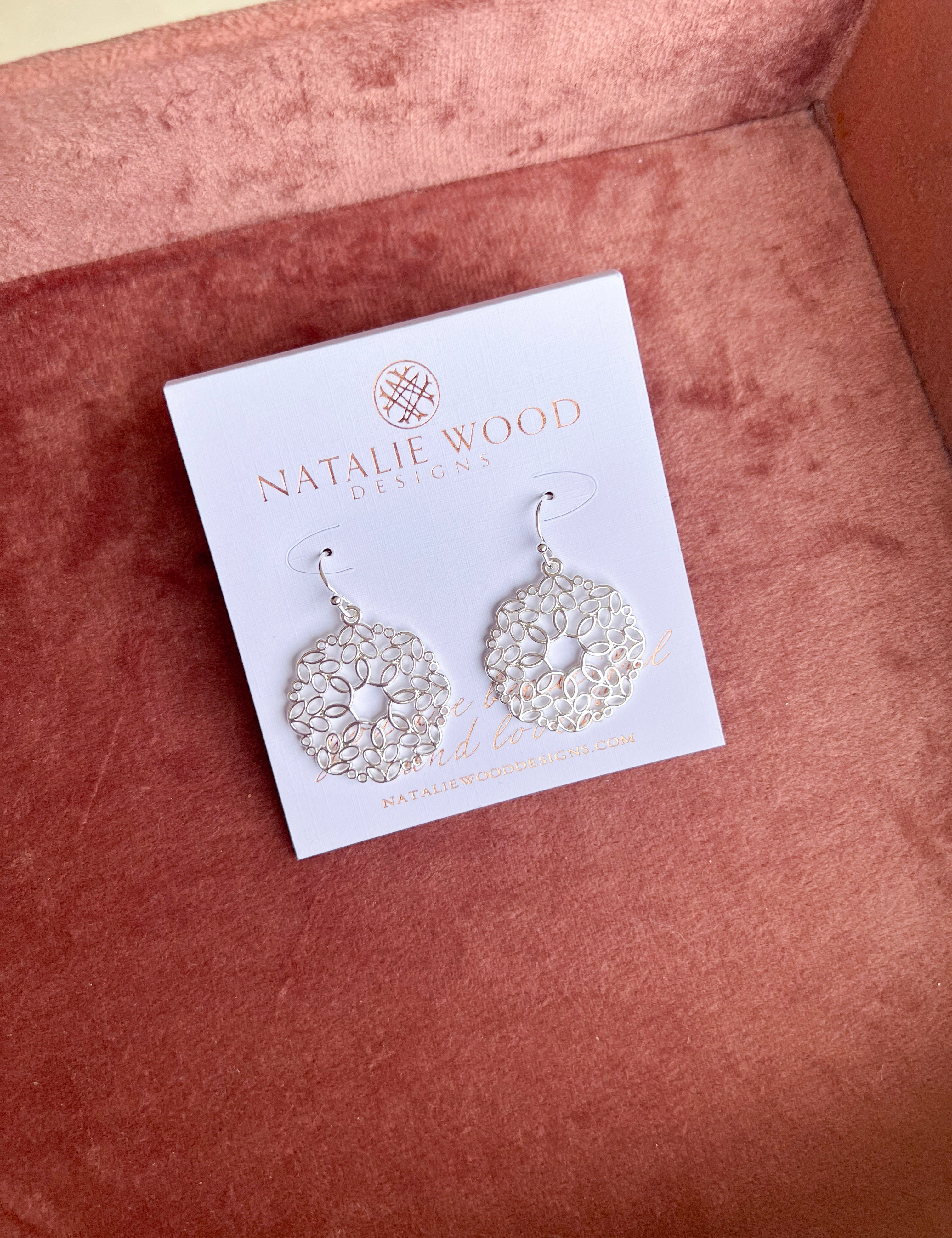 Natalie Wood - Gilded Mini Drop Earrings - Silver-110 Jewelry & Hair-Natalie Wood-July & June Women's Fashion Boutique Located in San Antonio, Texas