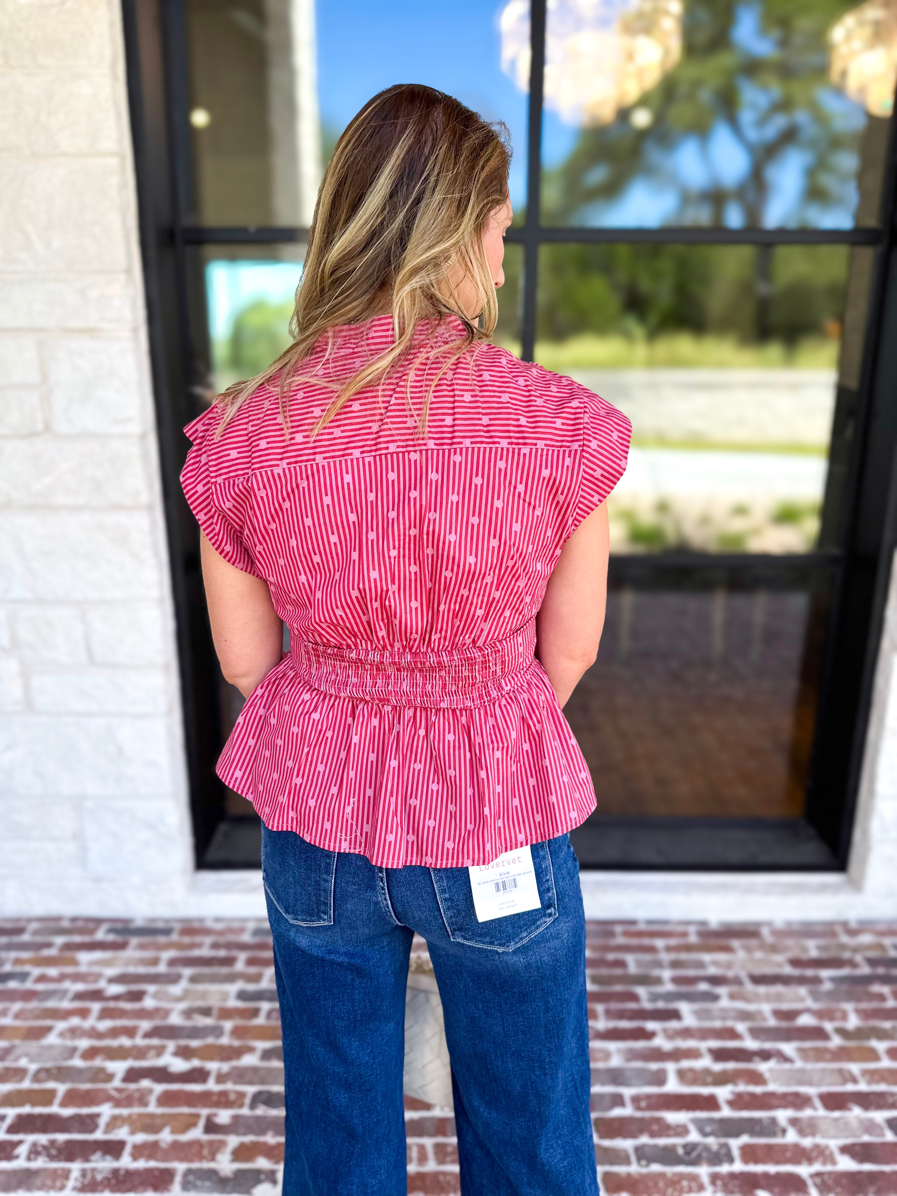 Girls Night Out Blouse - Mauve Rust-200 Fashion Blouses-ENTRO-July & June Women's Fashion Boutique Located in San Antonio, Texas
