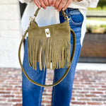 Fringe Crossbody Purse - Olive-130 ACCESSORIES-Moda Luxe-July & June Women's Fashion Boutique Located in San Antonio, Texas