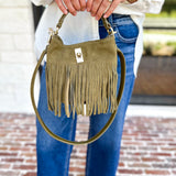 Fringe Crossbody Purse - Olive-130 ACCESSORIES-Moda Luxe-July & June Women's Fashion Boutique Located in San Antonio, Texas