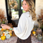 Comfy Oversized Cardigan Top - Cream-230 Sweaters/Cardis-FATE-July & June Women's Fashion Boutique Located in San Antonio, Texas