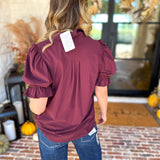 Liverpool - Good Feeling Button Down Top-200 Fashion Blouses-LIVERPOOL JEANS COMPANY-July & June Women's Fashion Boutique Located in San Antonio, Texas