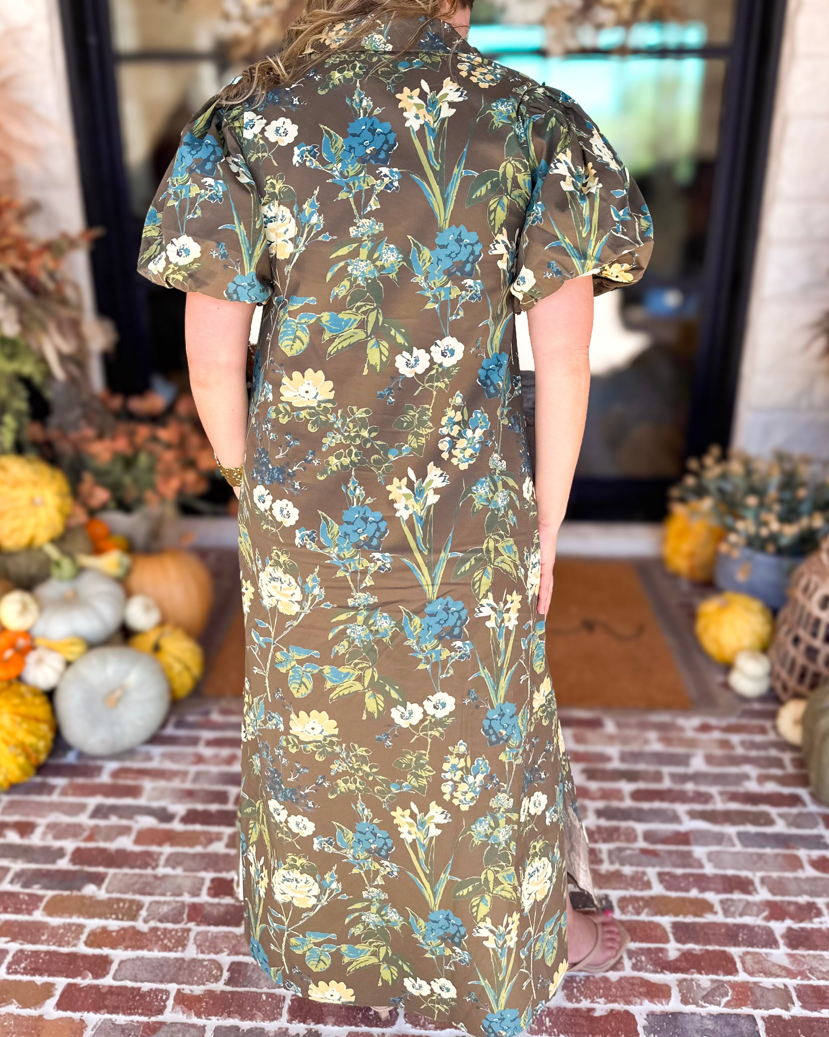 Fresh Take Floral Midi Dress-500 Midi-TCEC-July & June Women's Fashion Boutique Located in San Antonio, Texas