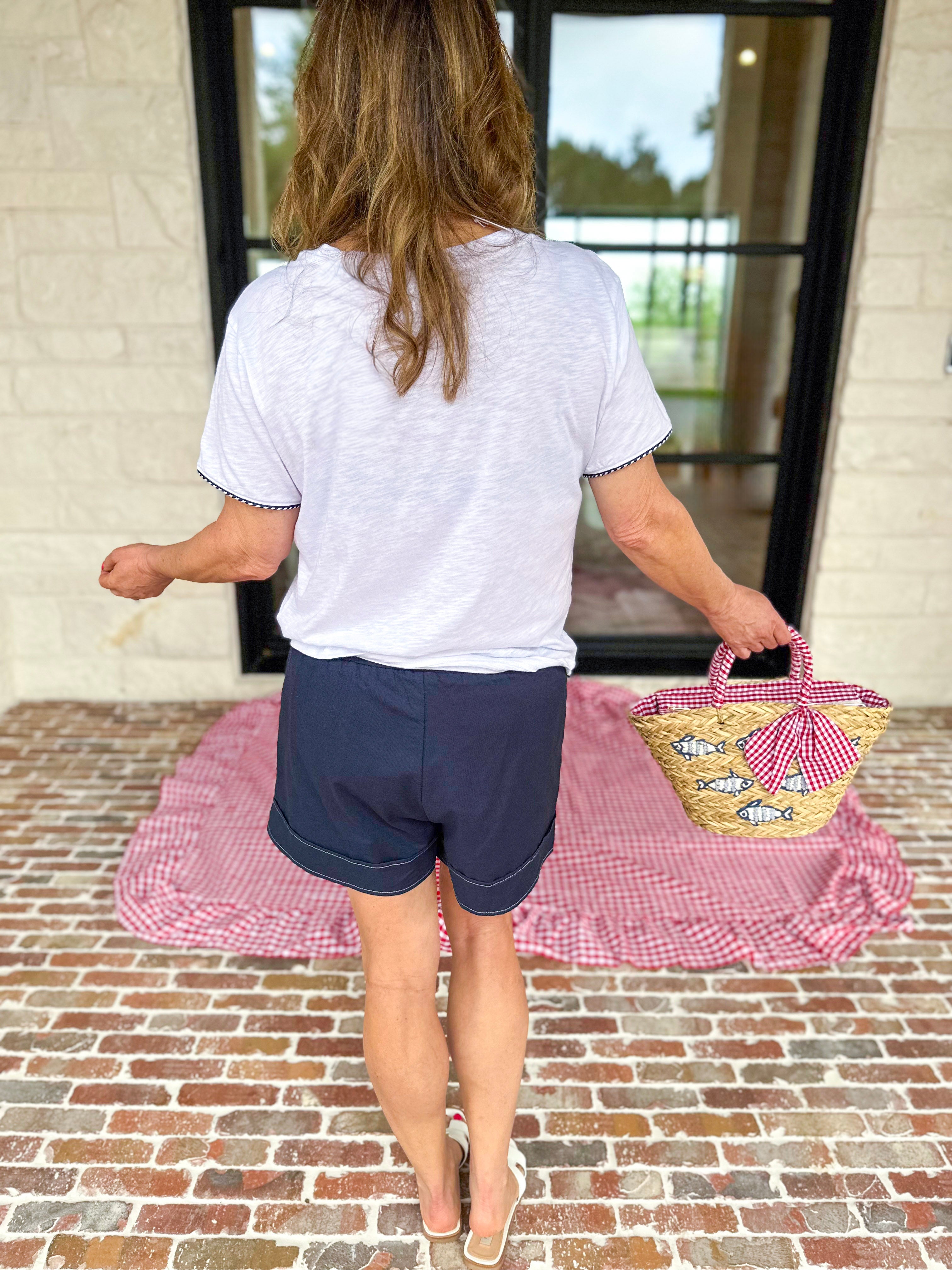 USA Relaxed Tee-210 Casual Blouses-SHIRALEAH-July & June Women's Fashion Boutique Located in San Antonio, Texas