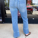 Liverpool - Kennedy Side Slit Straight Leg Jeans-420 Denim-LIVERPOOL JEANS COMPANY-July & June Women's Fashion Boutique Located in San Antonio, Texas