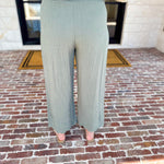 Linen Scalloped Pants - Sage-400 Pants-ALLIE ROSE-July & June Women's Fashion Boutique Located in San Antonio, Texas