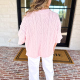 The Bailee Sweater Top - Pink-230 Sweaters/Cardis-RAE MODE-July & June Women's Fashion Boutique Located in San Antonio, Texas