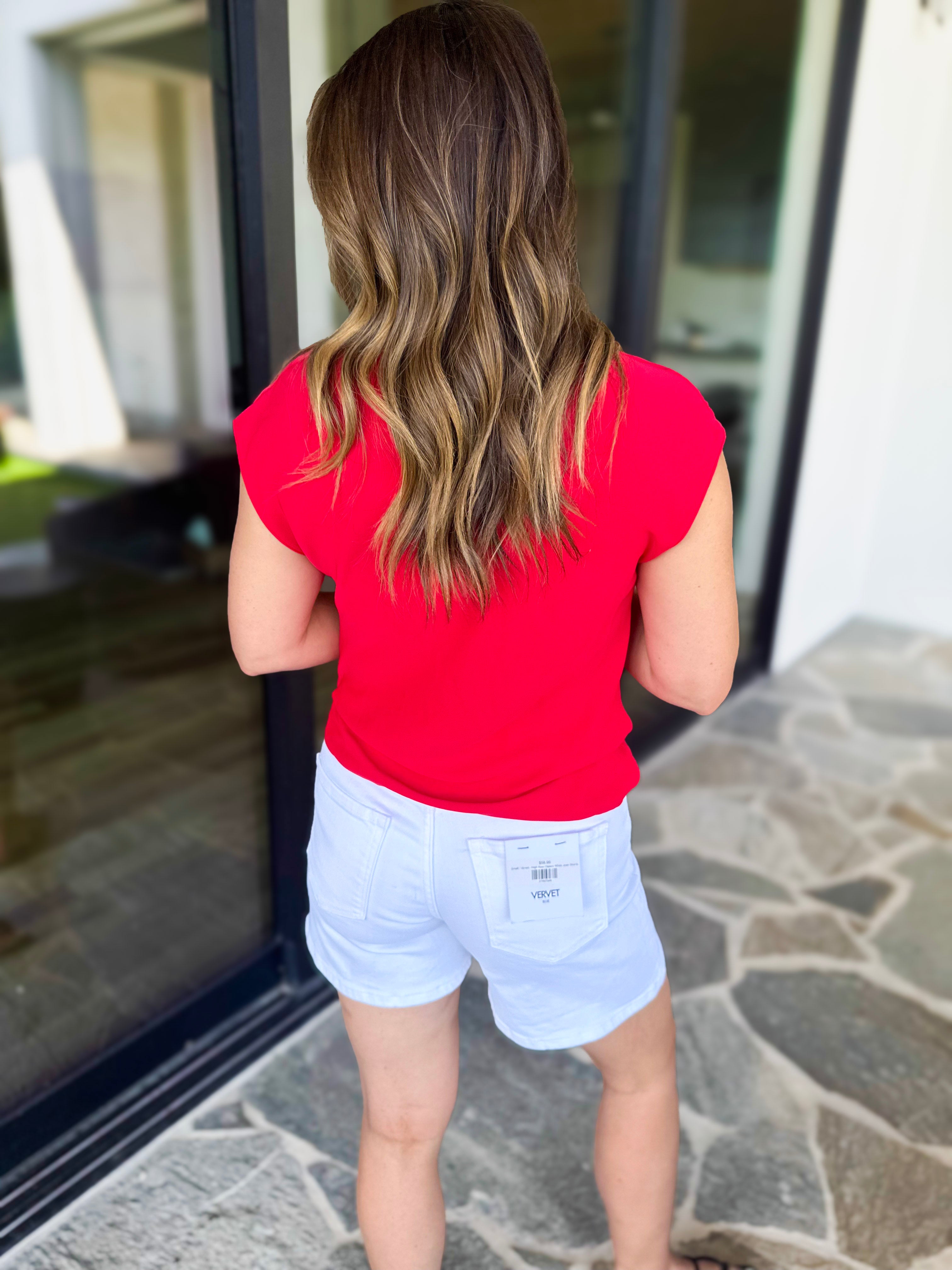 Current Air - Cowl Neck Blouse - Red-200 Fashion Blouses-CURRENT AIR CLOTHING-July & June Women's Fashion Boutique Located in San Antonio, Texas