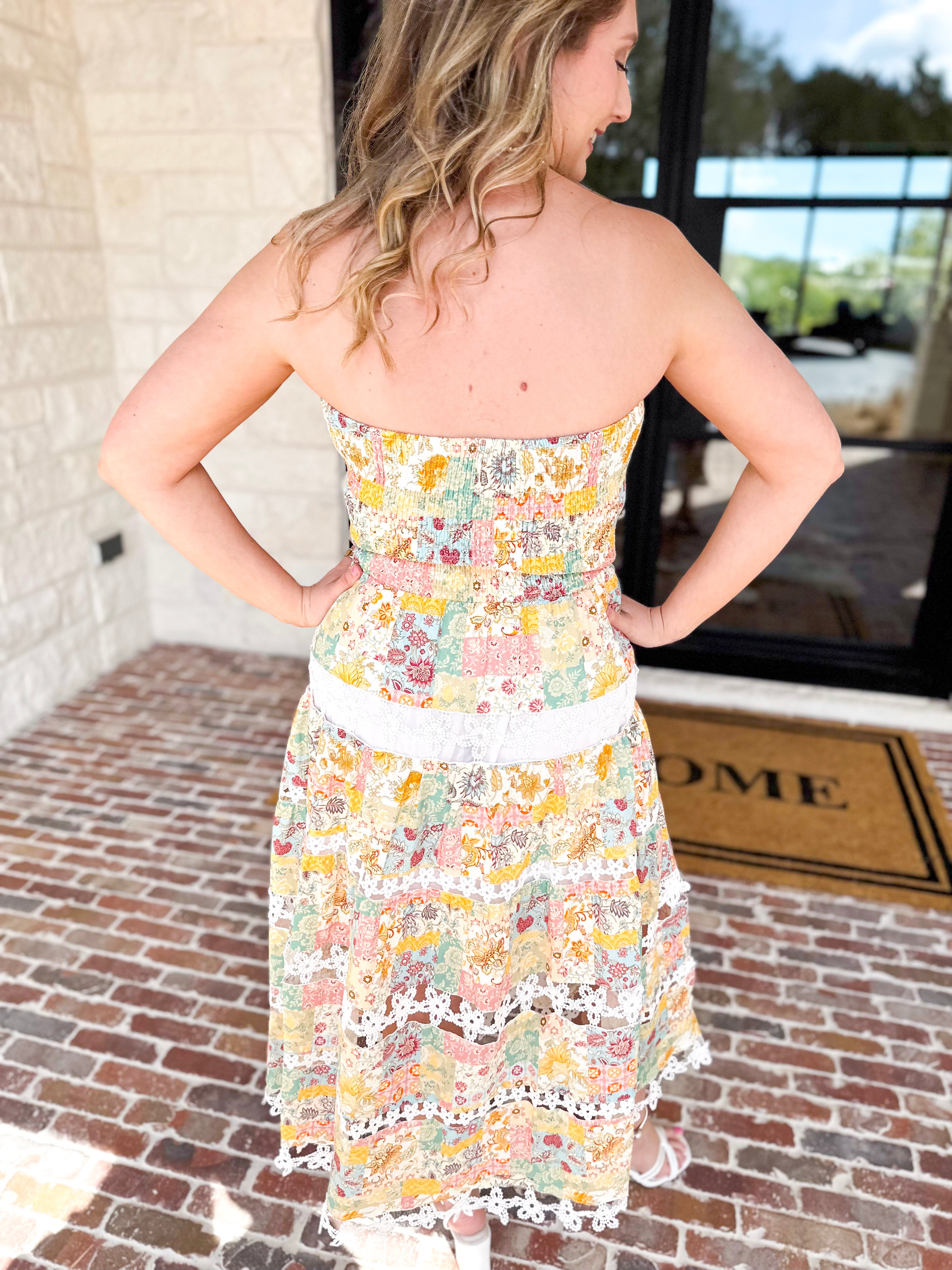 The Lexi Midi Dress - Bold Floral-500 Midi-STRUT & BOLT-July & June Women's Fashion Boutique Located in San Antonio, Texas