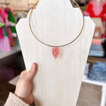Heart Collar Necklace-130 ACCESSORIES-Hjane Jewels-July & June Women's Fashion Boutique Located in San Antonio, Texas