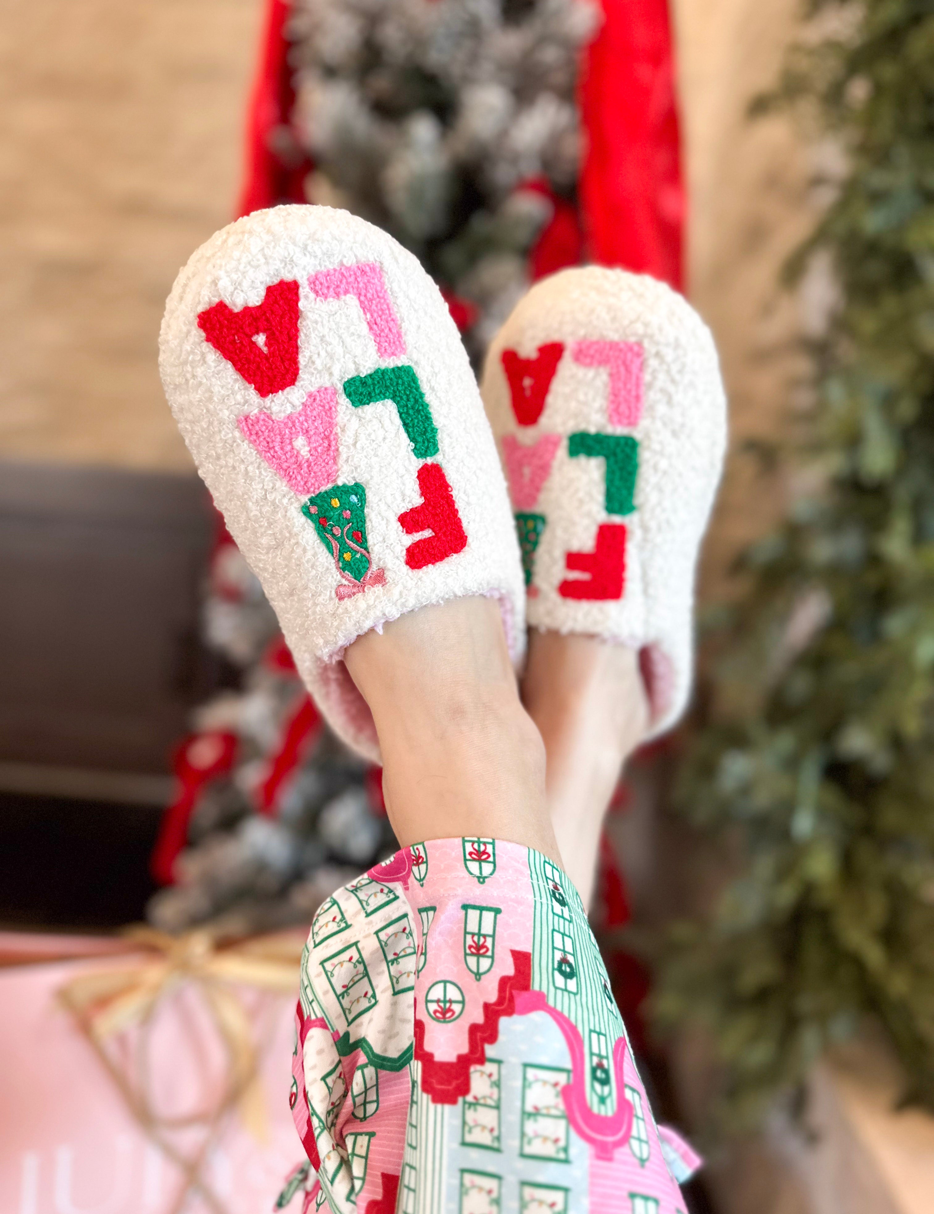 Fa La La Cream Slippers-140 Gifts + Home-SHIRALEAH-July & June Women's Fashion Boutique Located in San Antonio, Texas