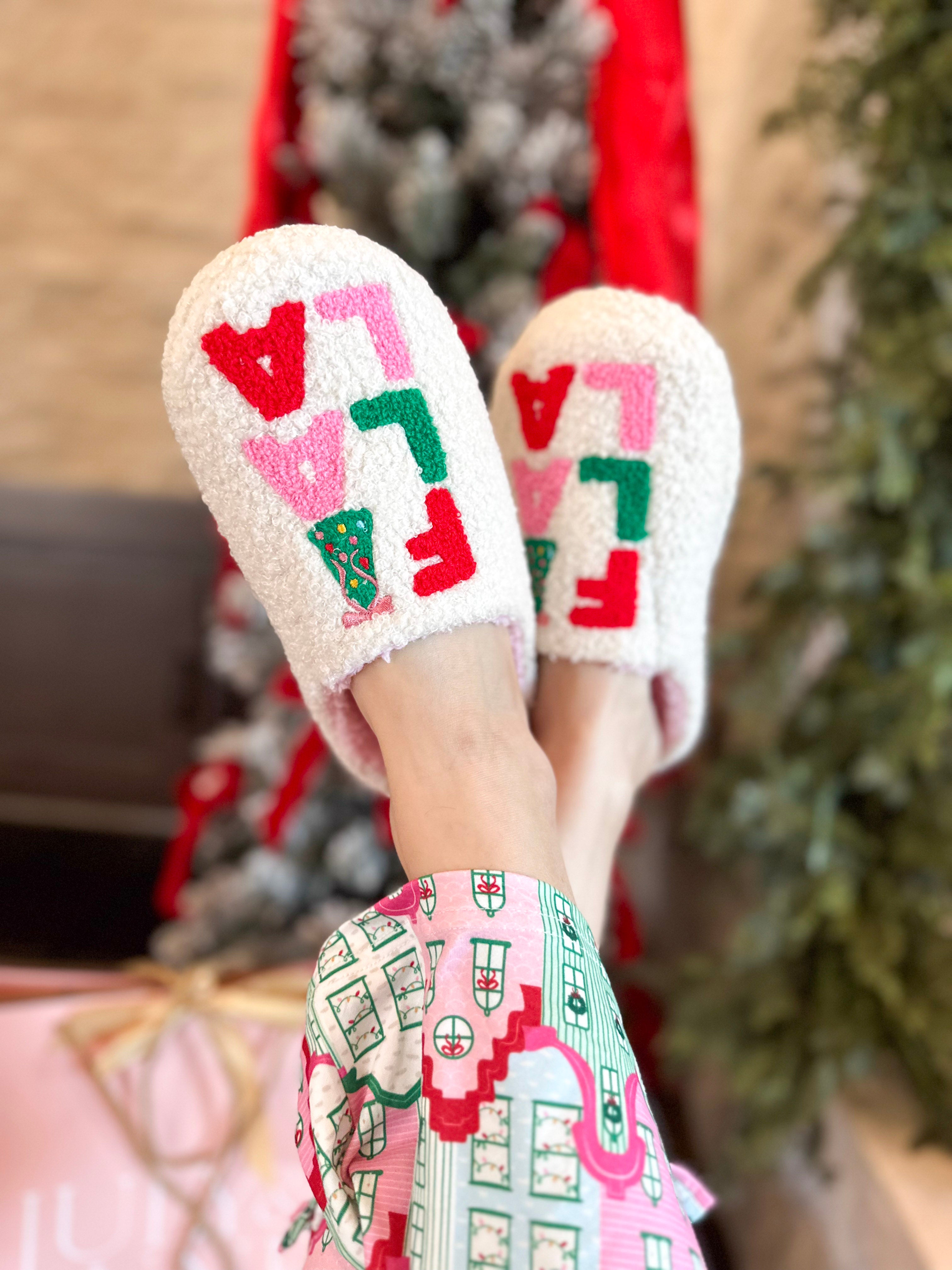 Fa La La Cream Slippers-140 Gifts + Home-SHIRALEAH-July & June Women's Fashion Boutique Located in San Antonio, Texas