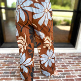 Sunset Floral Set - Brown-500 Midi-ENTRO-July & June Women's Fashion Boutique Located in San Antonio, Texas