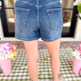 LIVERPOOL - High Rise Heritage Denim Shorts-410 Shorts/Skirts-LIVERPOOL JEANS COMPANY-July & June Women's Fashion Boutique Located in San Antonio, Texas