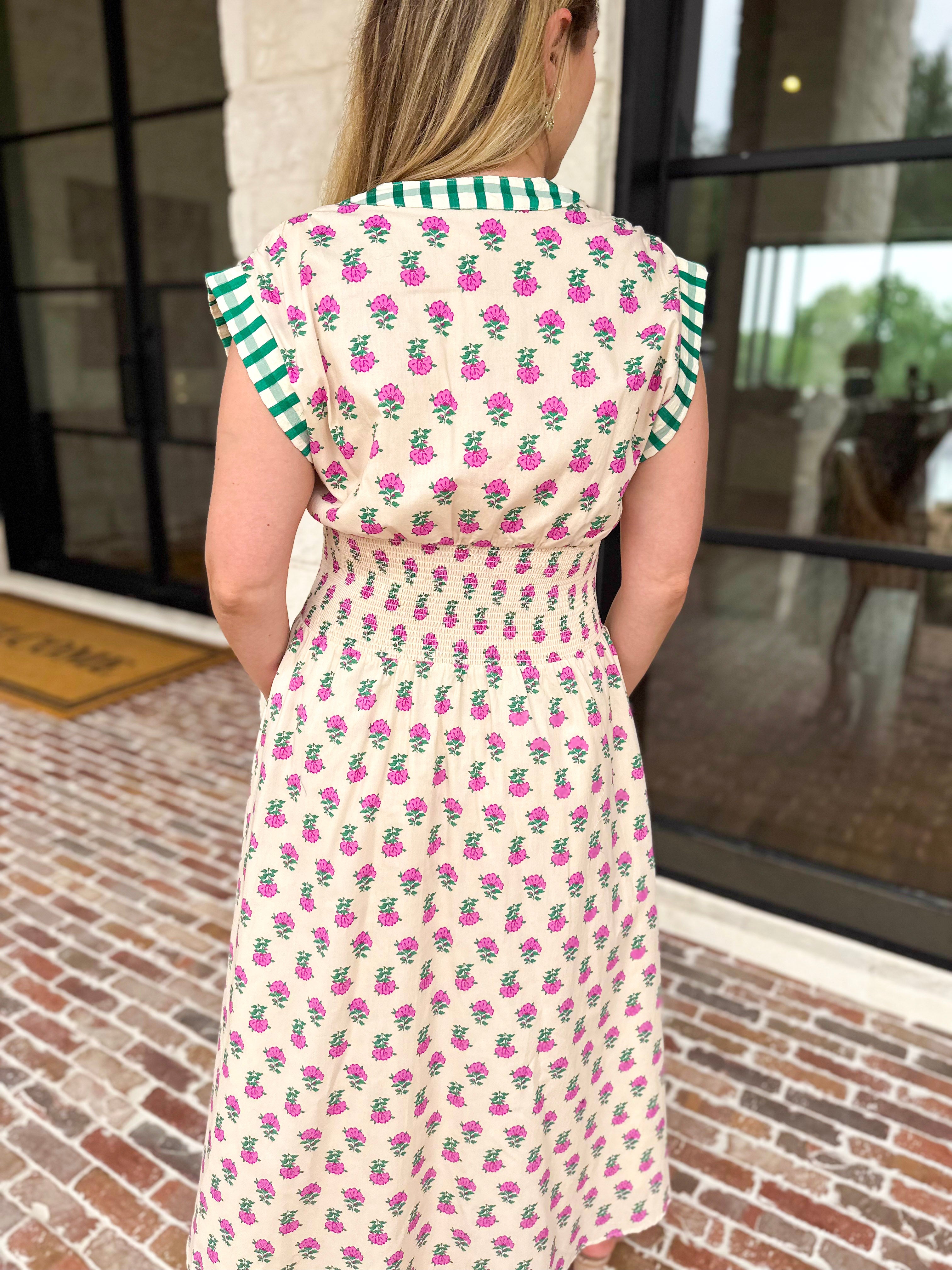 THML - Spring Gatherings Midi Dress-500 Midi-THML-July & June Women's Fashion Boutique Located in San Antonio, Texas