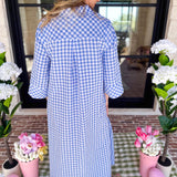 Spring Dreams Midi Dress - Blue-500 Midi-ENTRO-July & June Women's Fashion Boutique Located in San Antonio, Texas