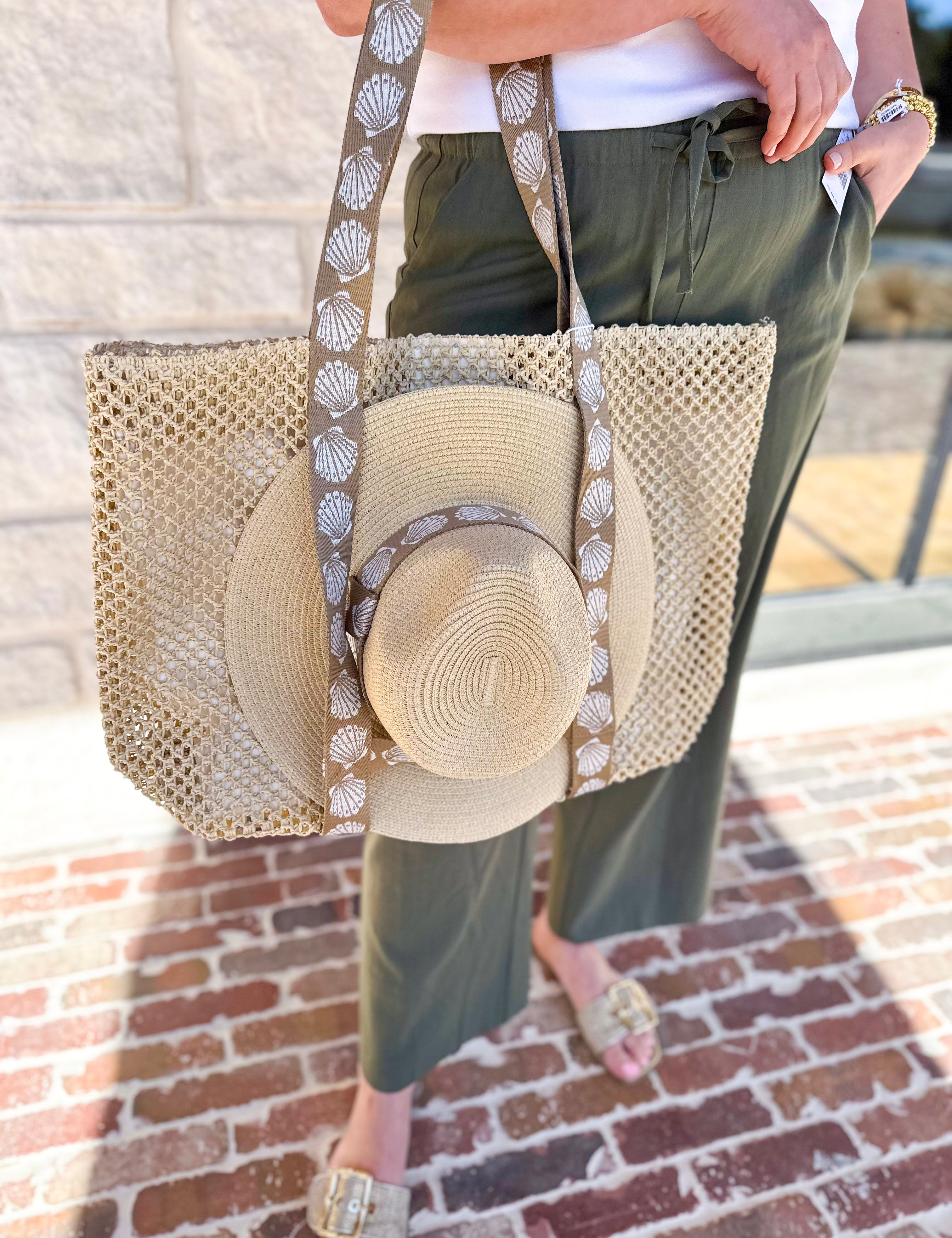 Shelly Tote Bag & Hat Set-130 ACCESSORIES-SHIRALEAH-July & June Women's Fashion Boutique Located in San Antonio, Texas