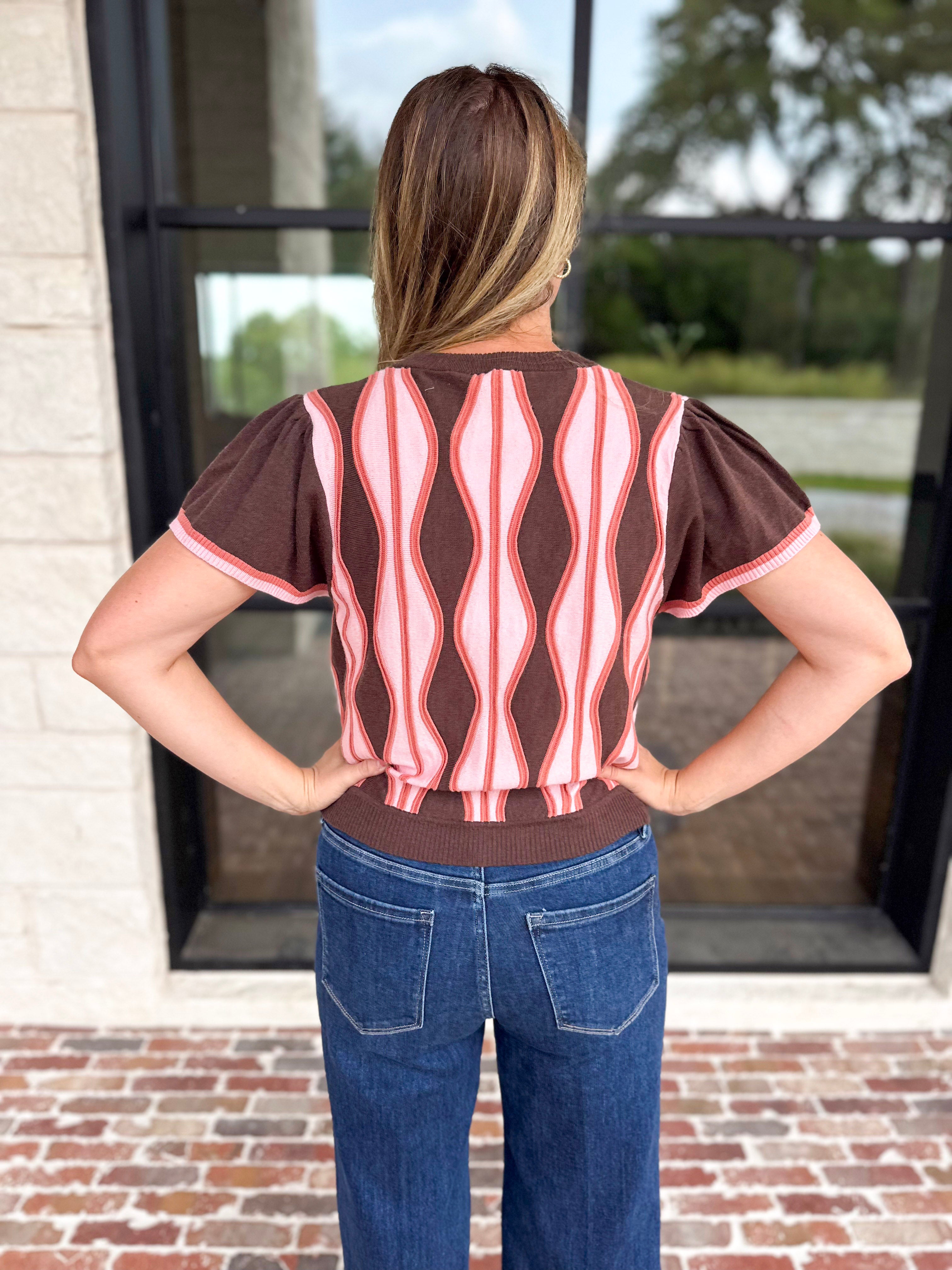 THML - The Rosewood Sweater Top-230 Sweaters/Cardis-THML-July & June Women's Fashion Boutique Located in San Antonio, Texas