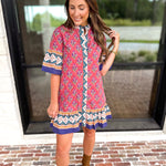 Vineyard Belted Mini Dress-510 Mini-TCEC-July & June Women's Fashion Boutique Located in San Antonio, Texas