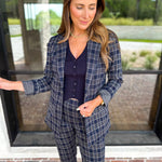 Current Air - Navy Knit Vest-200 Fashion Blouses-CURRENT AIR CLOTHING-July & June Women's Fashion Boutique Located in San Antonio, Texas