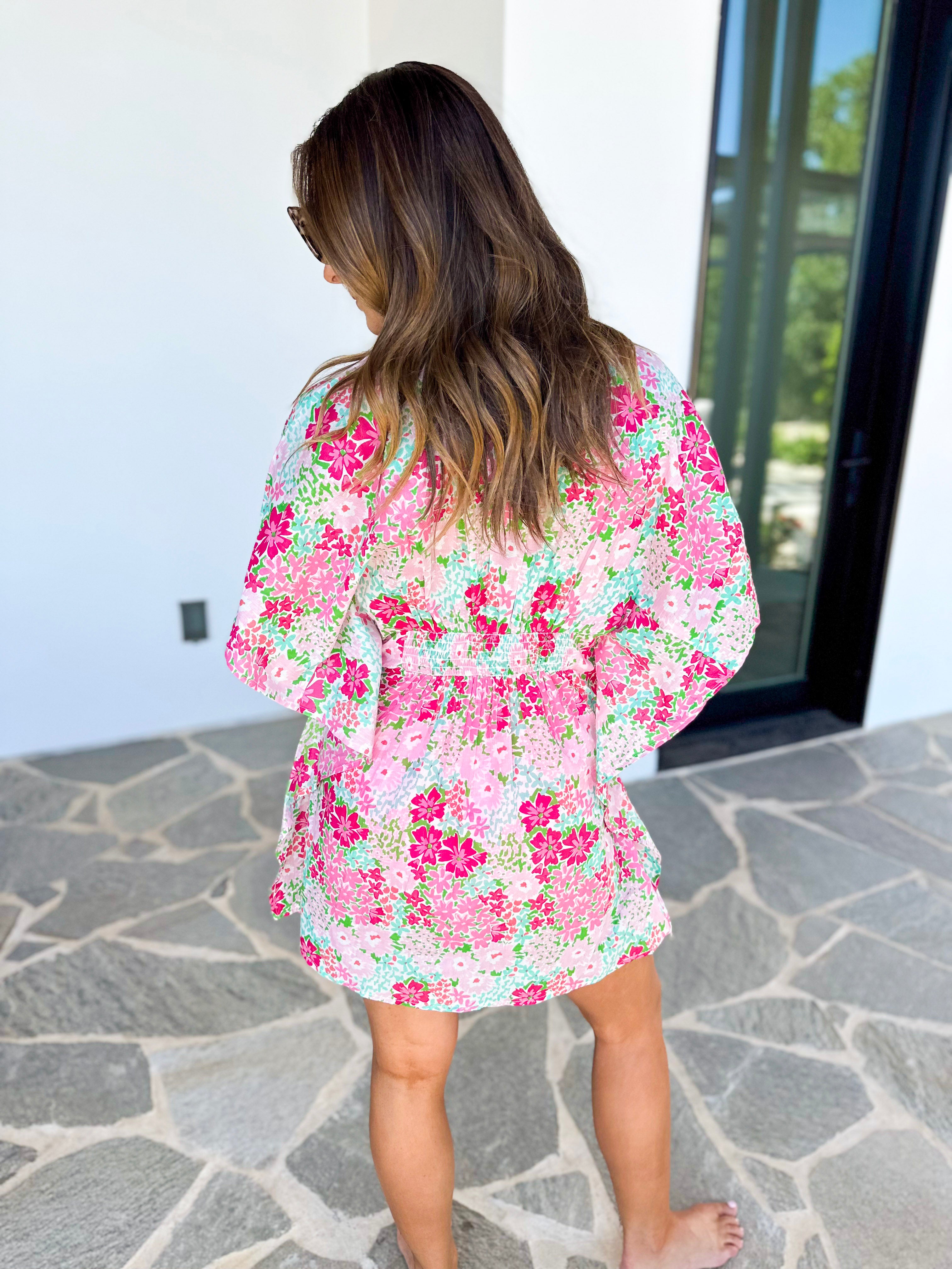 MARY SQUARE - Priscilla Short Beach Dress - Petal Pink-300 Athleisure/Lounge-MARY SQUARE-July & June Women's Fashion Boutique Located in San Antonio, Texas