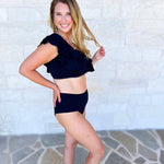 MARY SQUARE - Katelyn Two Piece Swimsuit - Black - FINAL SALE-300 Athleisure/Lounge-MARY SQUARE-July & June Women's Fashion Boutique Located in San Antonio, Texas