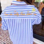 Button Down Cover Up - Ocean Air, Salty Hair-300 Athleisure/Lounge-SHIRALEAH-July & June Women's Fashion Boutique Located in San Antonio, Texas