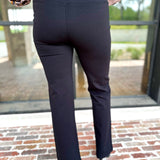 Liverpool - Black Pearl Flare Pants-400 Pants-LIVERPOOL JEANS COMPANY-July & June Women's Fashion Boutique Located in San Antonio, Texas
