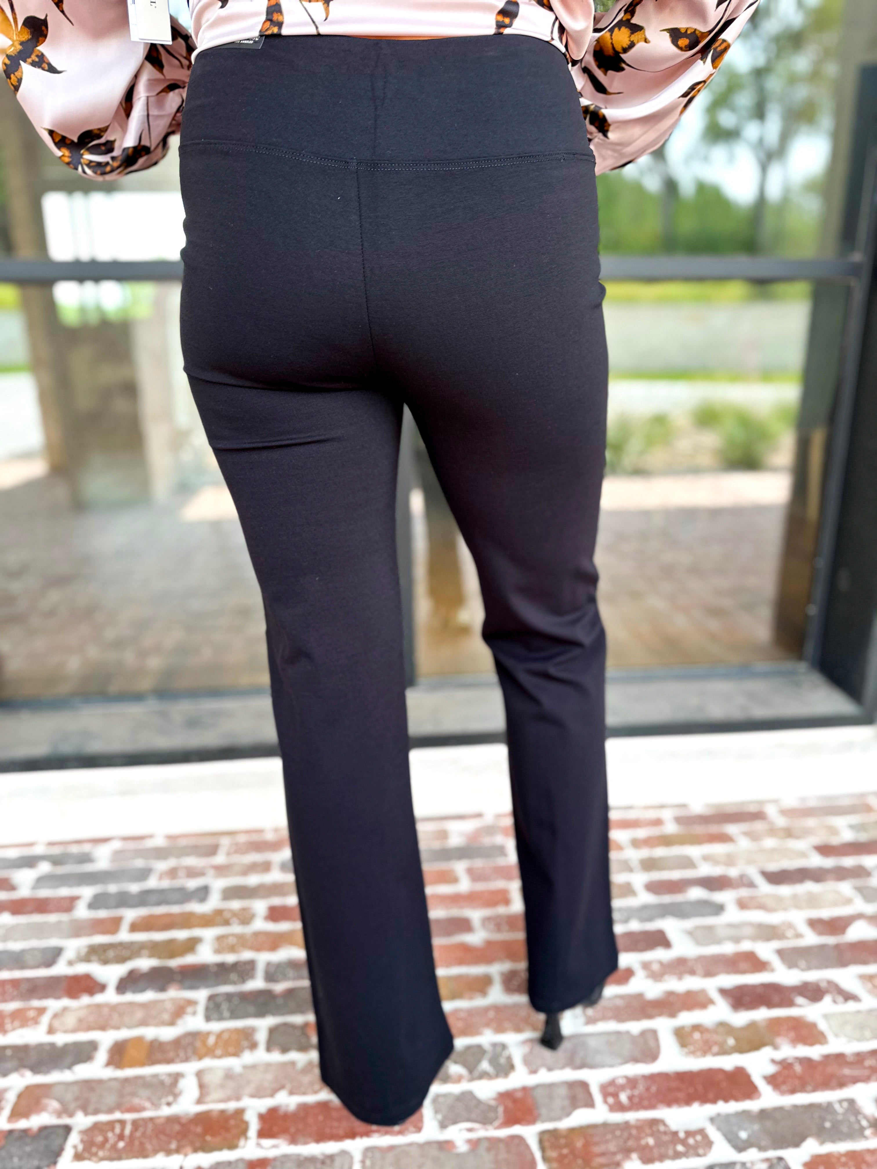 Liverpool - Black Pearl Flare Pants-400 Pants-LIVERPOOL JEANS COMPANY-July & June Women's Fashion Boutique Located in San Antonio, Texas