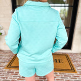 Mary Square - Lindsay Textured Set - Light Blue-300 Athleisure/Lounge-MARY SQUARE-July & June Women's Fashion Boutique Located in San Antonio, Texas