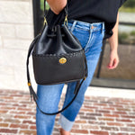 Janae Top Handle Bag - Black-130 Accessories-MELIE BIANCO-July & June Women's Fashion Boutique Located in San Antonio, Texas