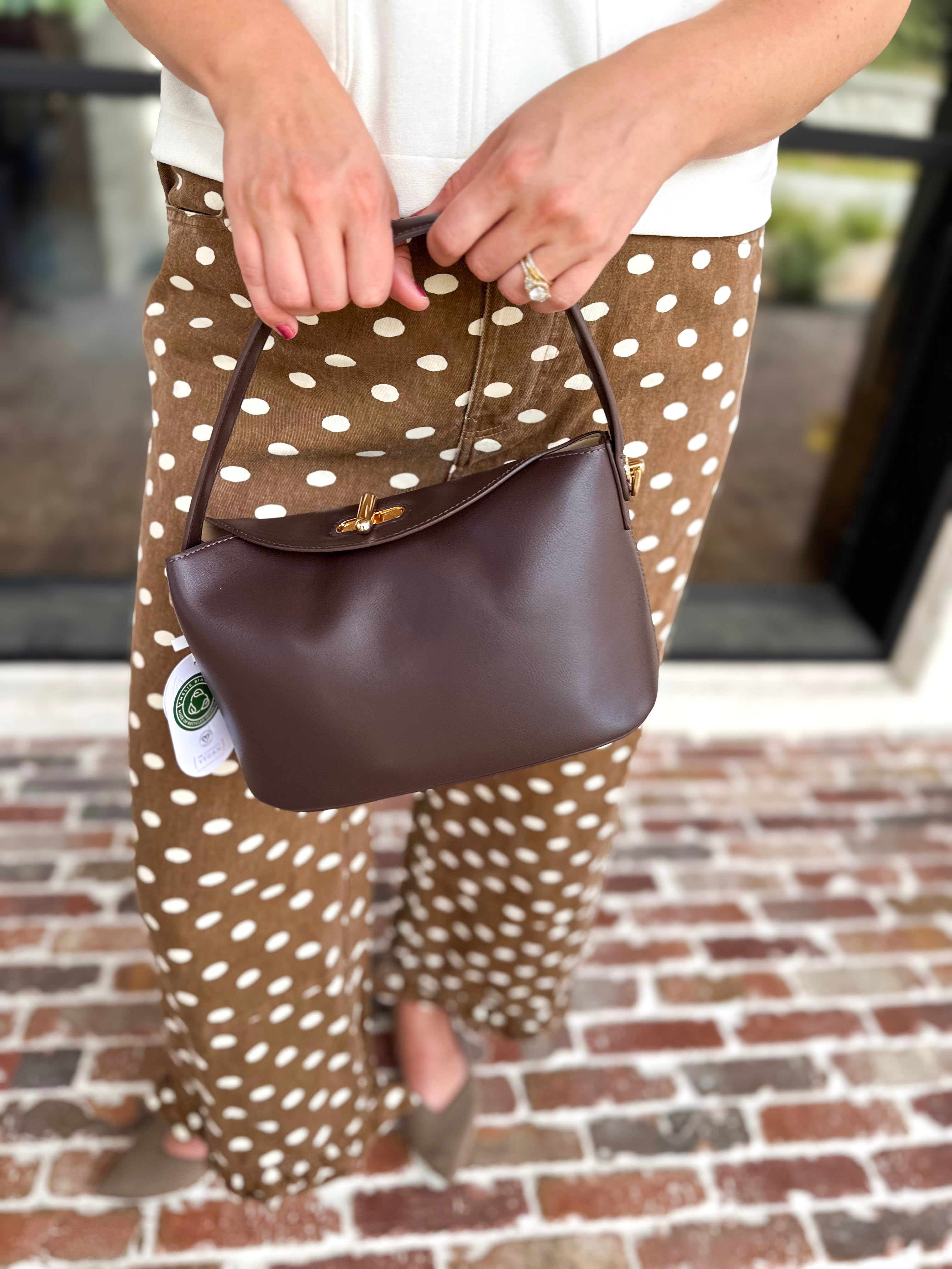 Lana Crossbody Hand Bag - Espresso-130 Accessories-MELIE BIANCO-July & June Women's Fashion Boutique Located in San Antonio, Texas