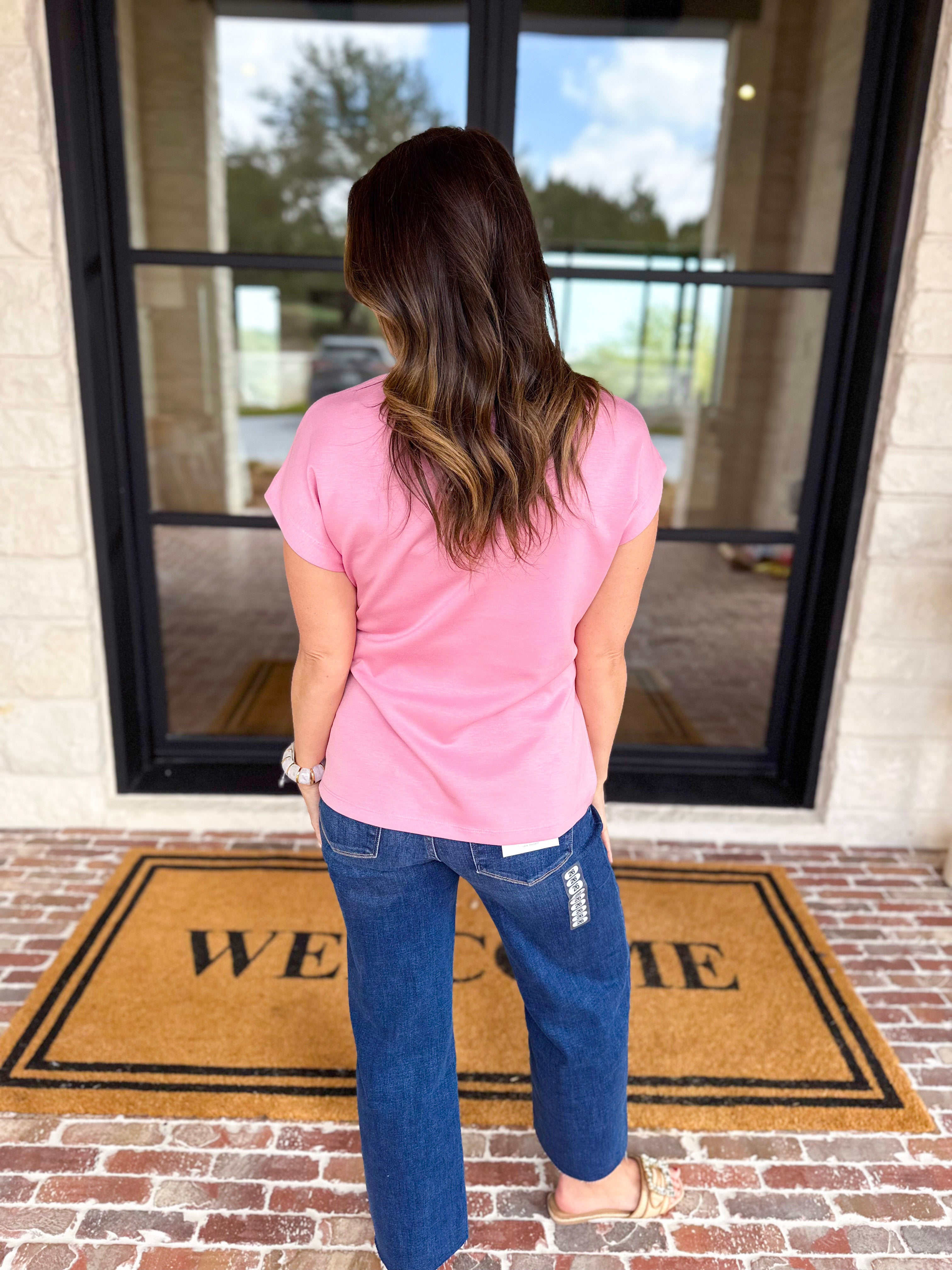 Comfy & Classy Top - Pink-200 Fashion Blouses-ENTRO-July & June Women's Fashion Boutique Located in San Antonio, Texas