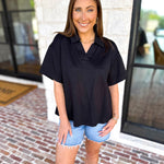 Everyday Pick Top - Black-210 Casual Blouses-JODIFL-July & June Women's Fashion Boutique Located in San Antonio, Texas