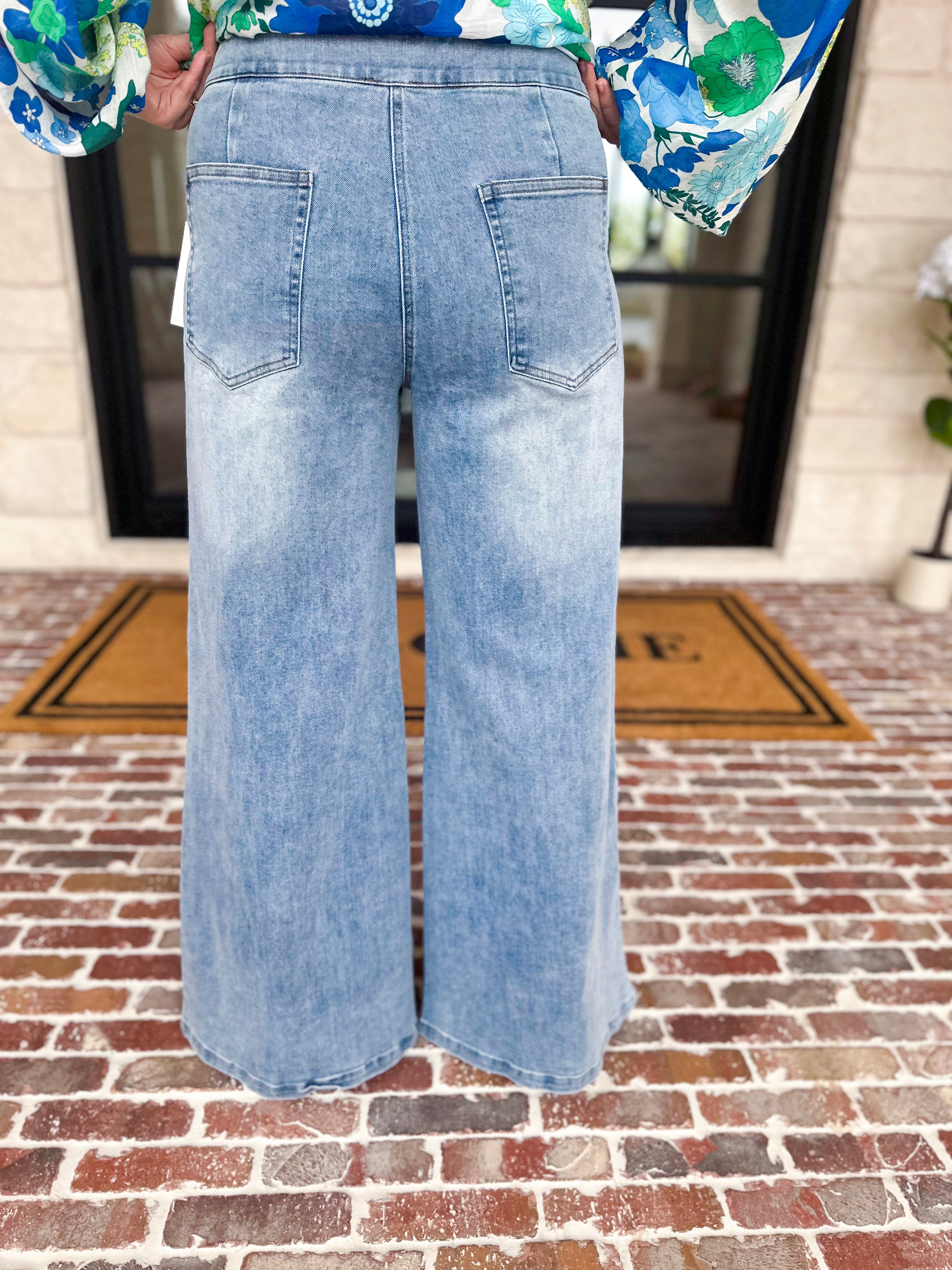 The Carrie Denim Pants-400 Pants-FATE-July & June Women's Fashion Boutique Located in San Antonio, Texas