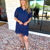 Seagrove Navy Mini Dress-510 Mini-JODIFL-July & June Women's Fashion Boutique Located in San Antonio, Texas