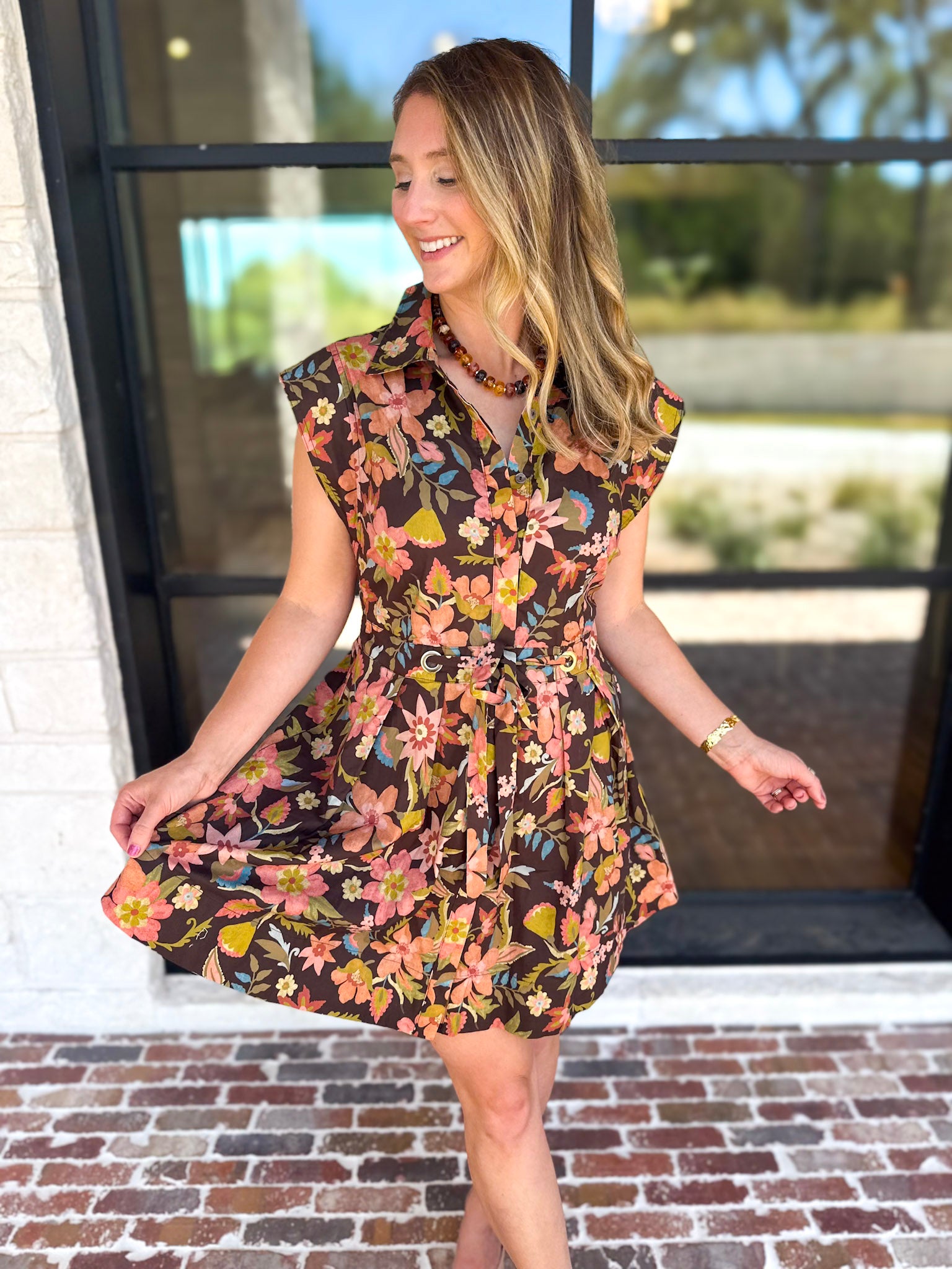 Freshly Picked Florals Mini Dress-510 Mini-ENTRO-July & June Women's Fashion Boutique Located in San Antonio, Texas