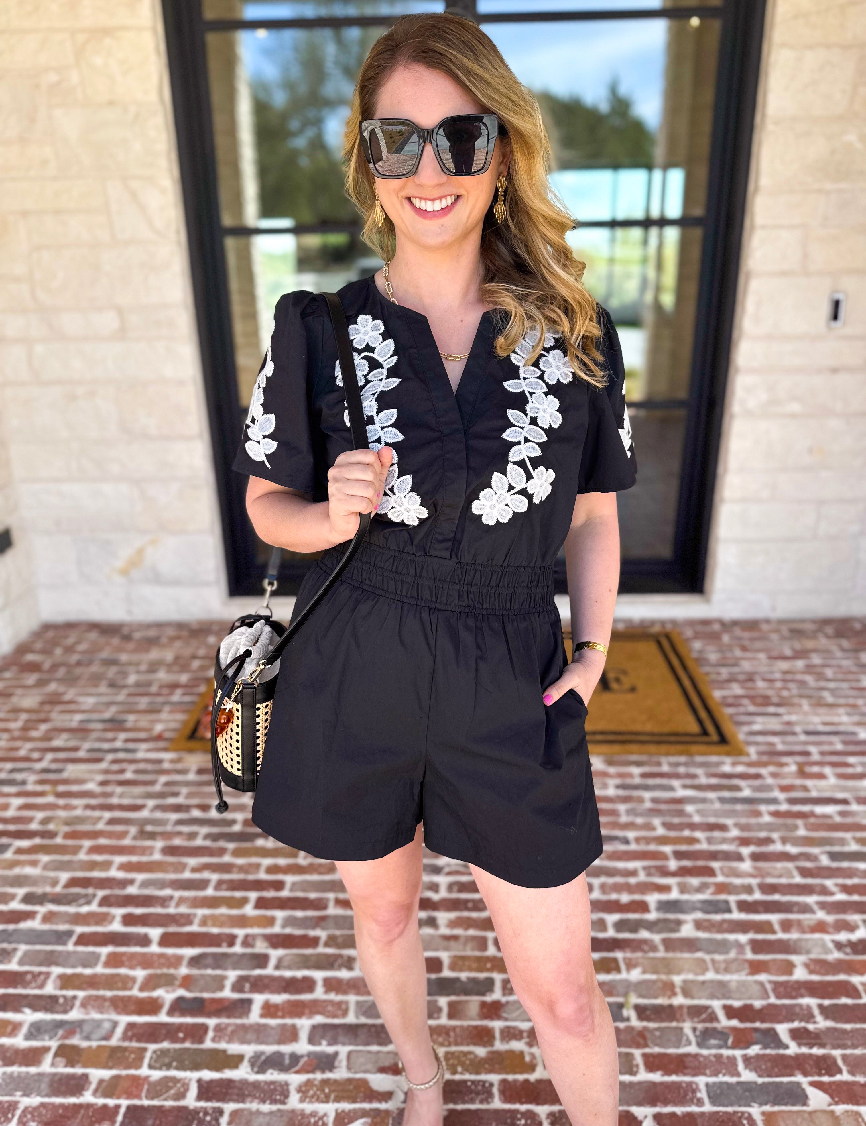 Girls Night Romper - Black-510 Mini-JODIFL-July & June Women's Fashion Boutique Located in San Antonio, Texas