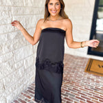Satin & Lace Date Night Set-500 Midi-TCEC-July & June Women's Fashion Boutique Located in San Antonio, Texas