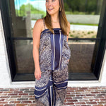 The Naples Satin Set - Navy-500 Midi-ENTRO-July & June Women's Fashion Boutique Located in San Antonio, Texas