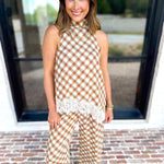 Spiced Lace Halter & Pant Set-500 Midi-ENTRO-July & June Women's Fashion Boutique Located in San Antonio, Texas