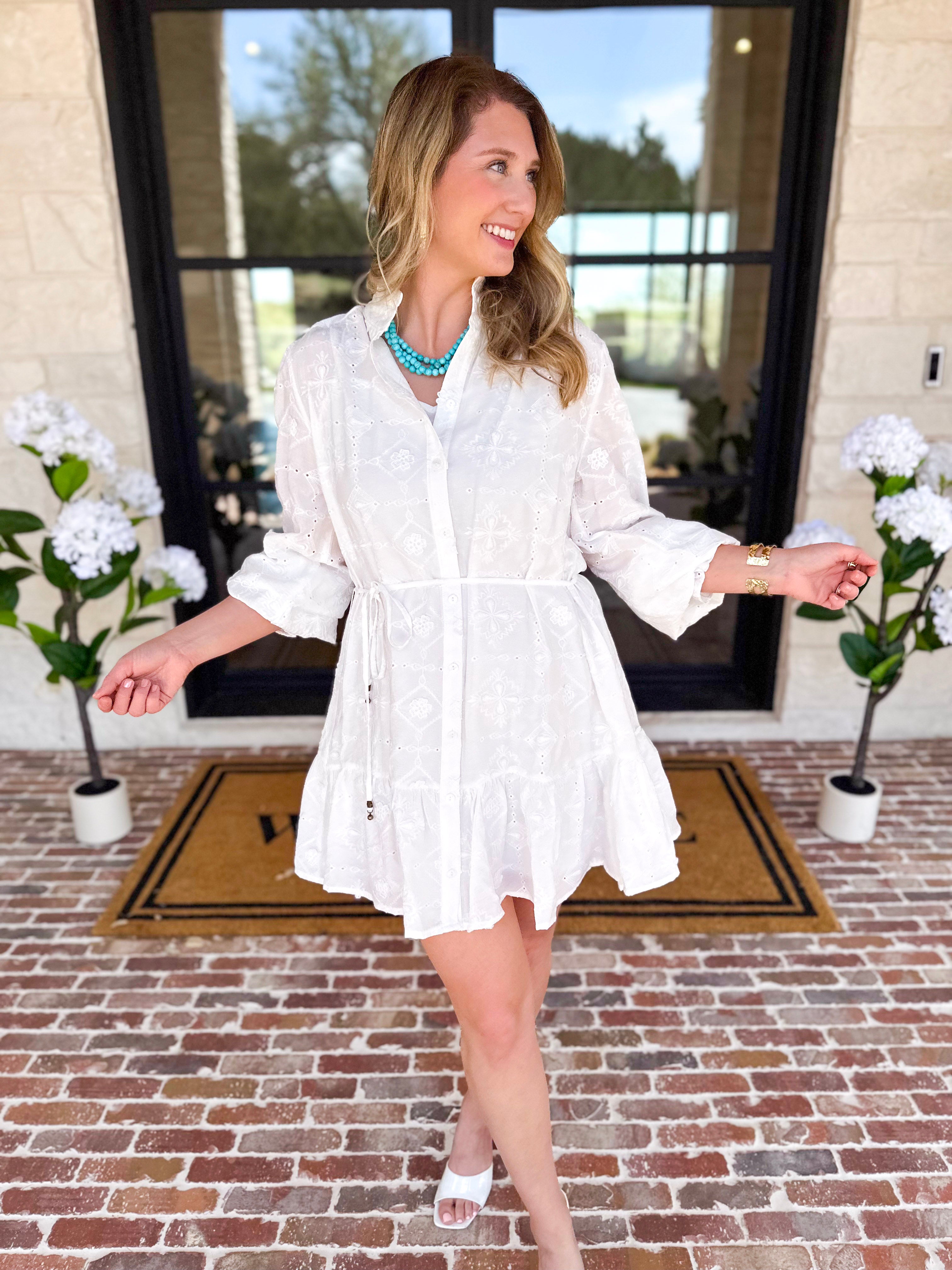 Sweet Ivory Mini Dress-510 Mini-FATE-July & June Women's Fashion Boutique Located in San Antonio, Texas