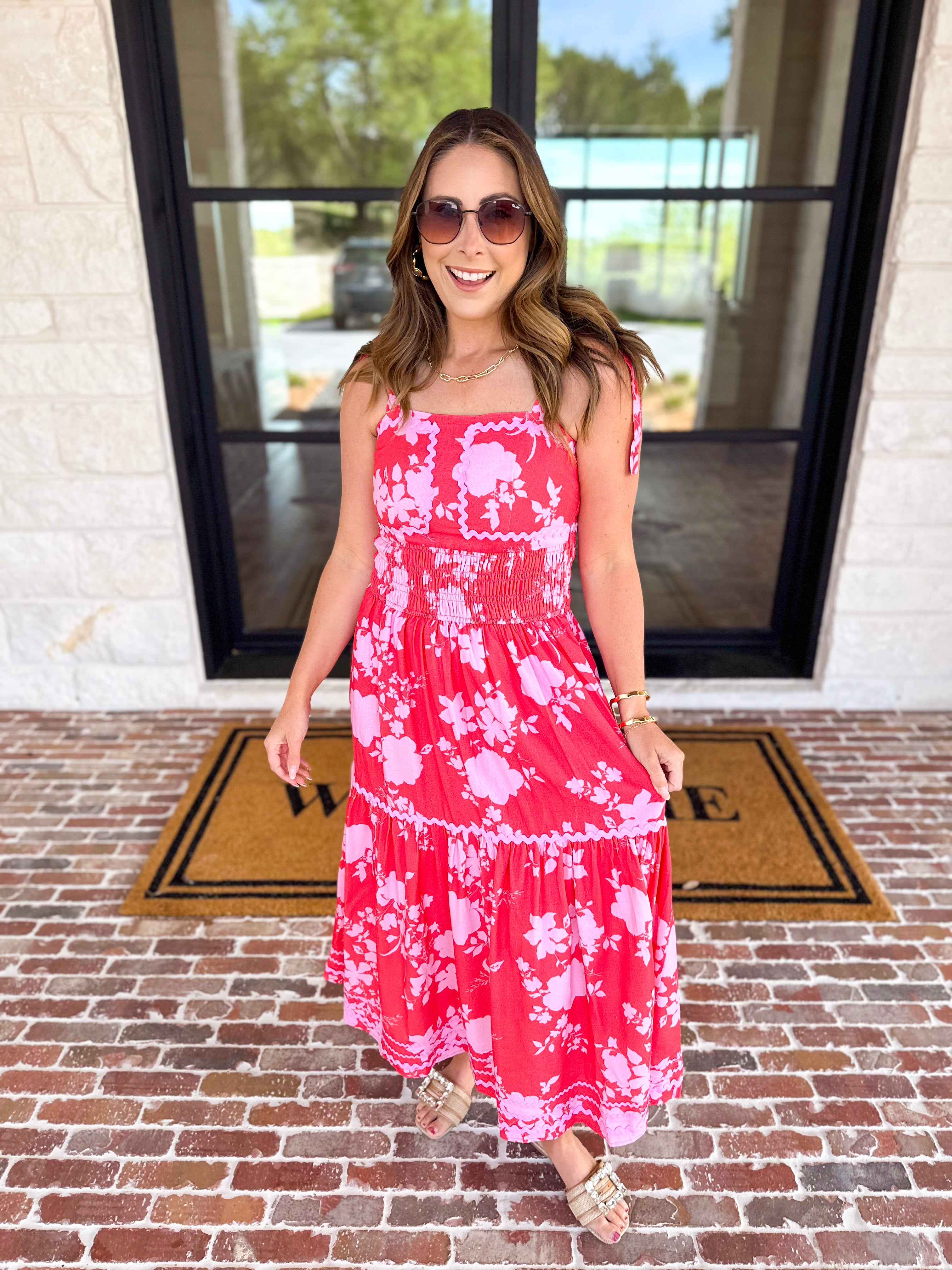 The Colorful in Confidence Midi Dress-500 Midi-FATE-July & June Women's Fashion Boutique Located in San Antonio, Texas