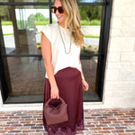 Chic Essentials Top - Cream-210 Casual Blouses-ENTRO-July & June Women's Fashion Boutique Located in San Antonio, Texas