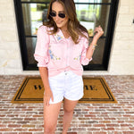 The Jordan Blouse-200 Fashion Blouses-MAIN STRIP-July & June Women's Fashion Boutique Located in San Antonio, Texas