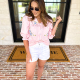 The Jordan Blouse-200 Fashion Blouses-MAIN STRIP-July & June Women's Fashion Boutique Located in San Antonio, Texas