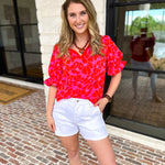 Mary Square - Jessica Blouse - Samba Garden-200 Fashion Blouses-MARY SQUARE-July & June Women's Fashion Boutique Located in San Antonio, Texas
